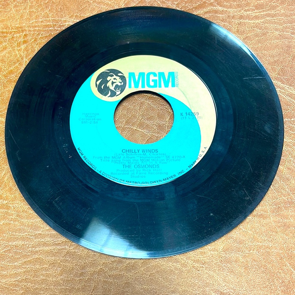 The Osmonds 45 rpm vinyl record